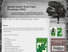 Tablet Screenshot of jacobsauertreecare.com